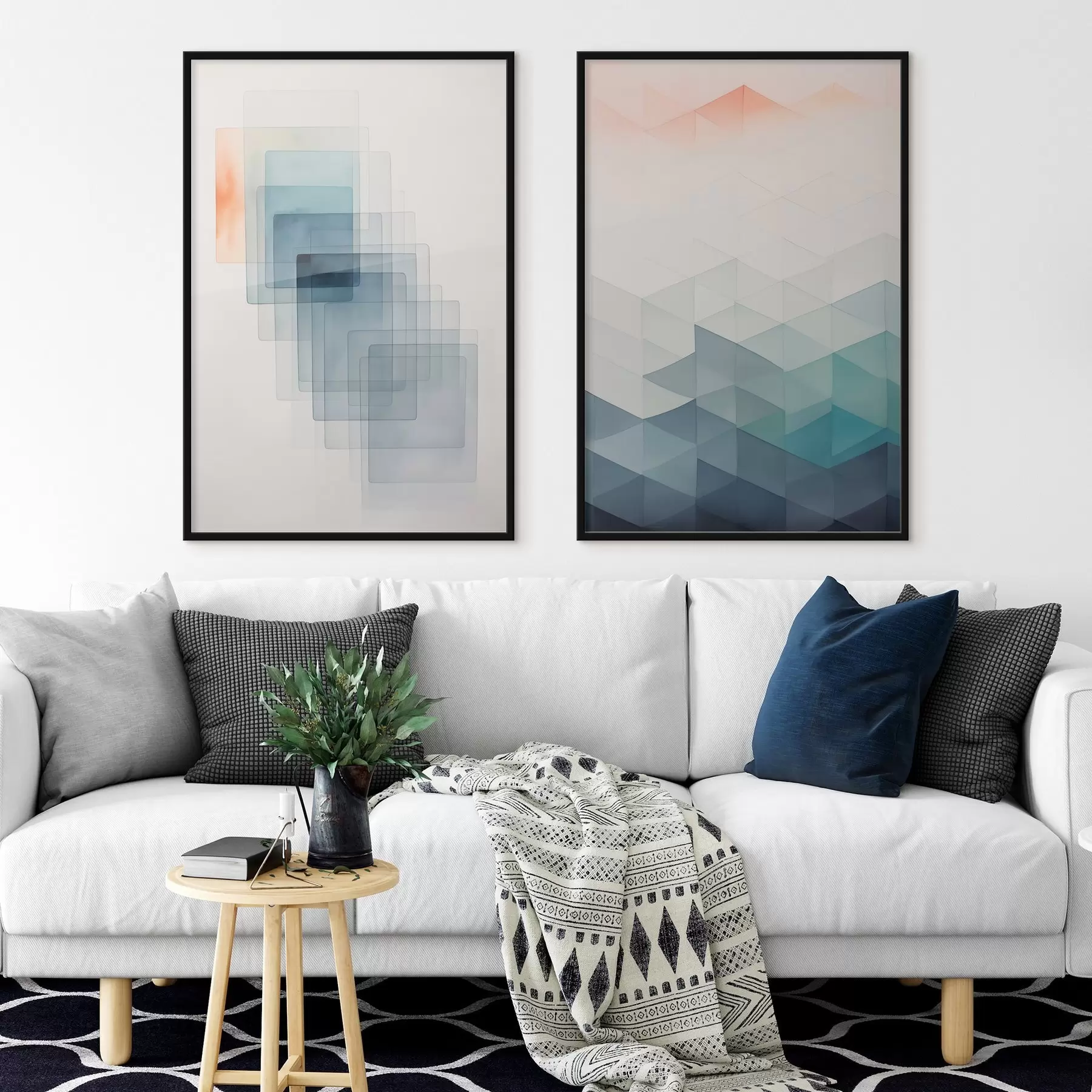 fototapet Abstracție geometrică modernă d00537