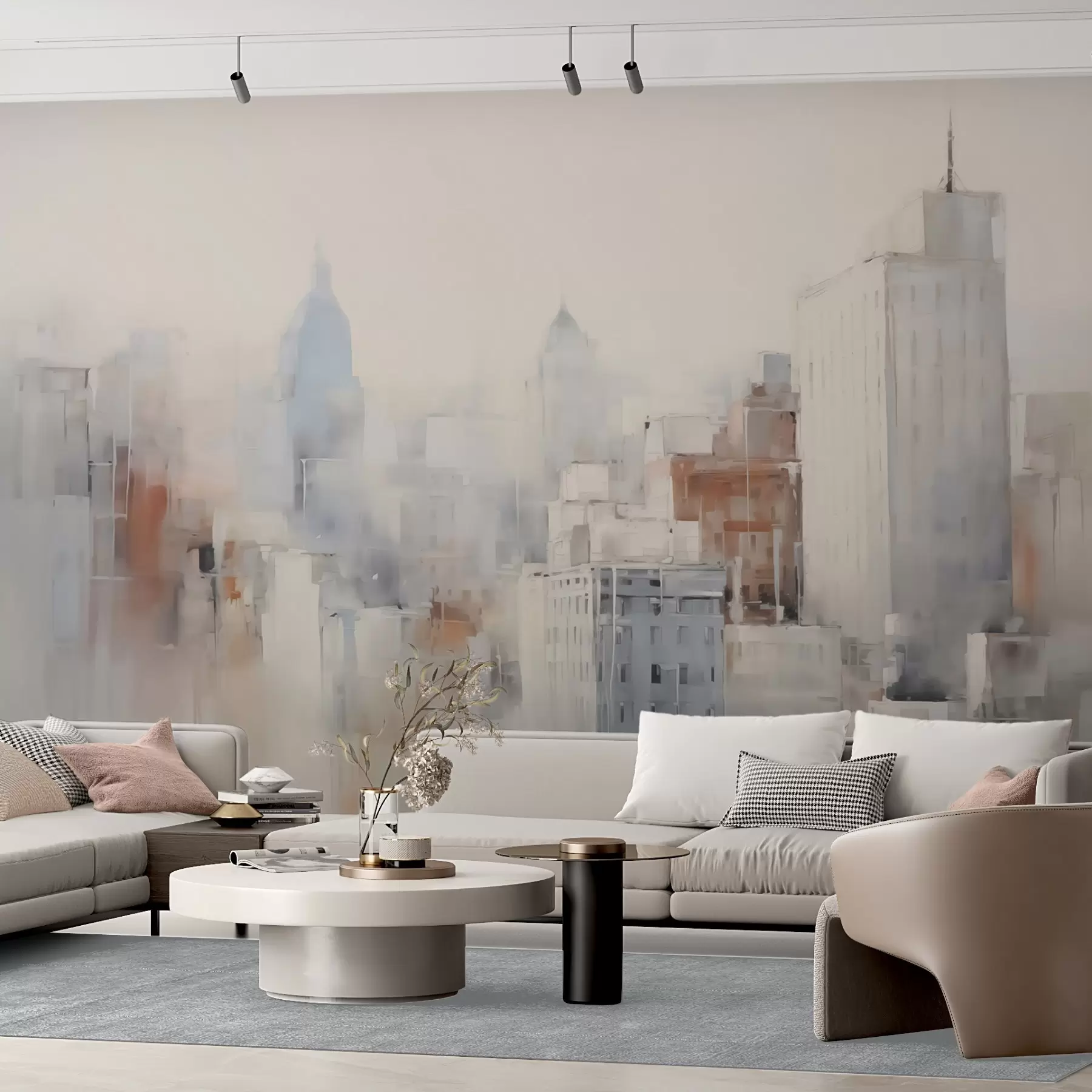 fototapet Imitarea abstractă a picturii urbane w04897