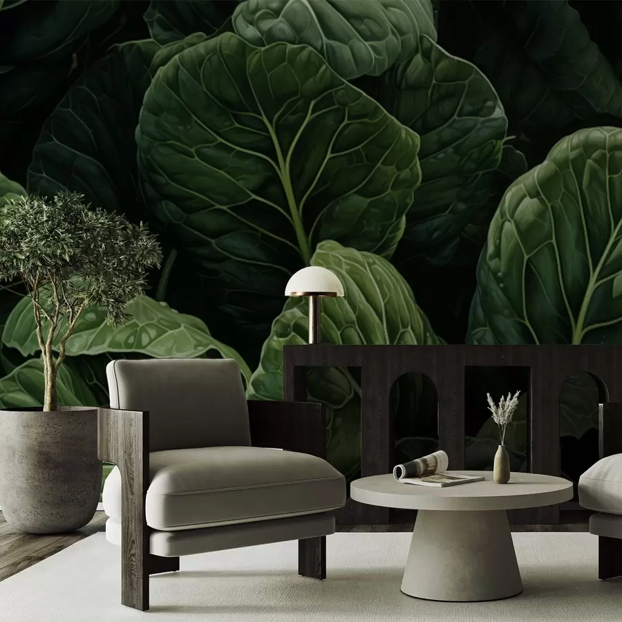 fototapet Frunze verzi jucăușe w05043