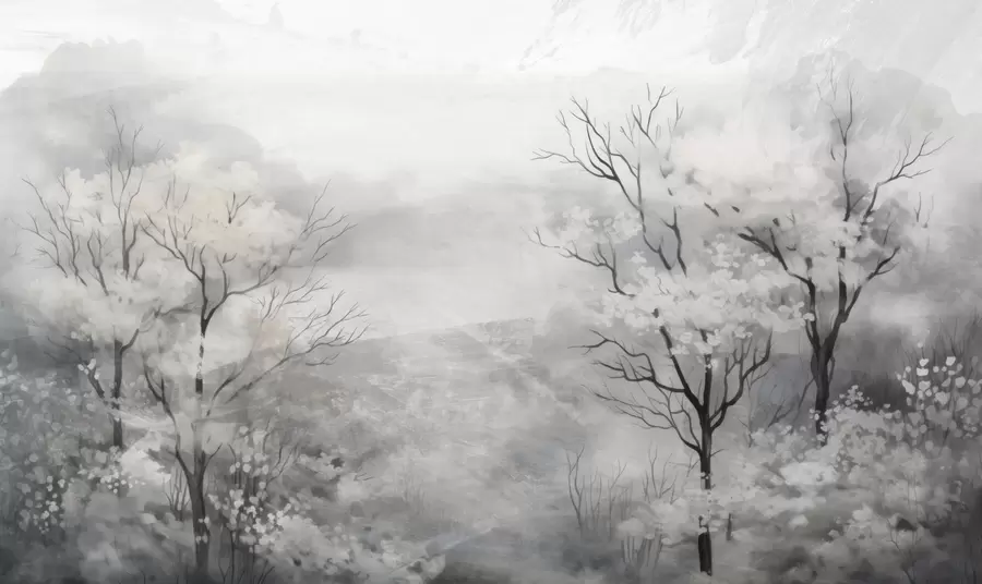 fototapet Suflul ușor al copacilor w05054