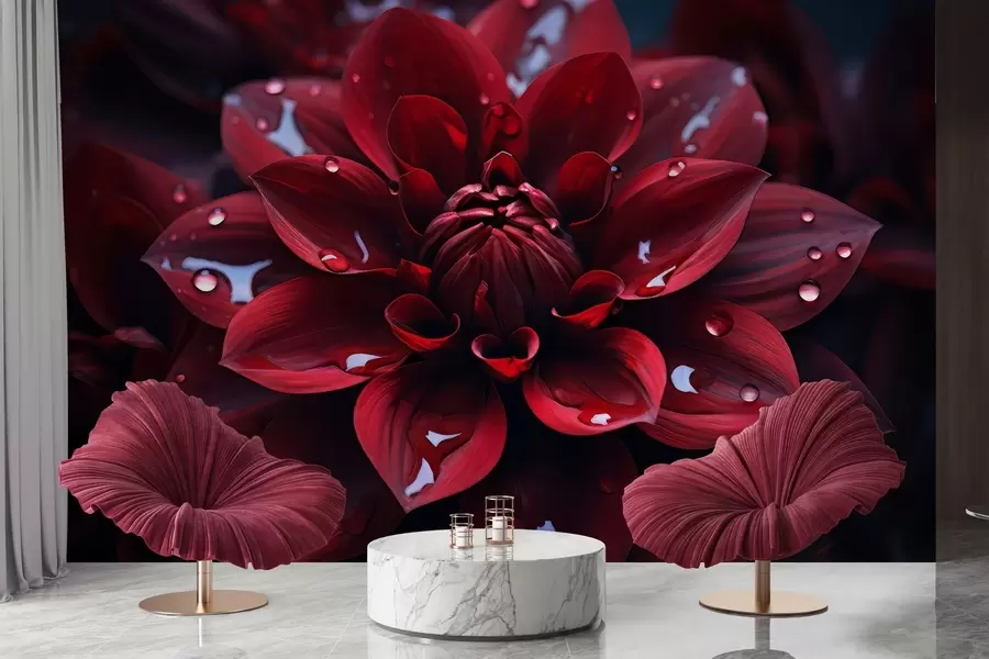 fototapet Crizantema suculentă w05057