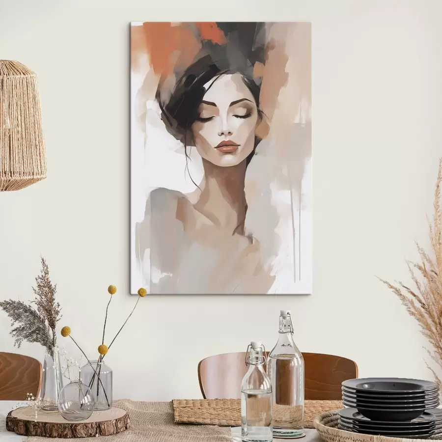 Tablouri Portret abstract al unei fete s47151