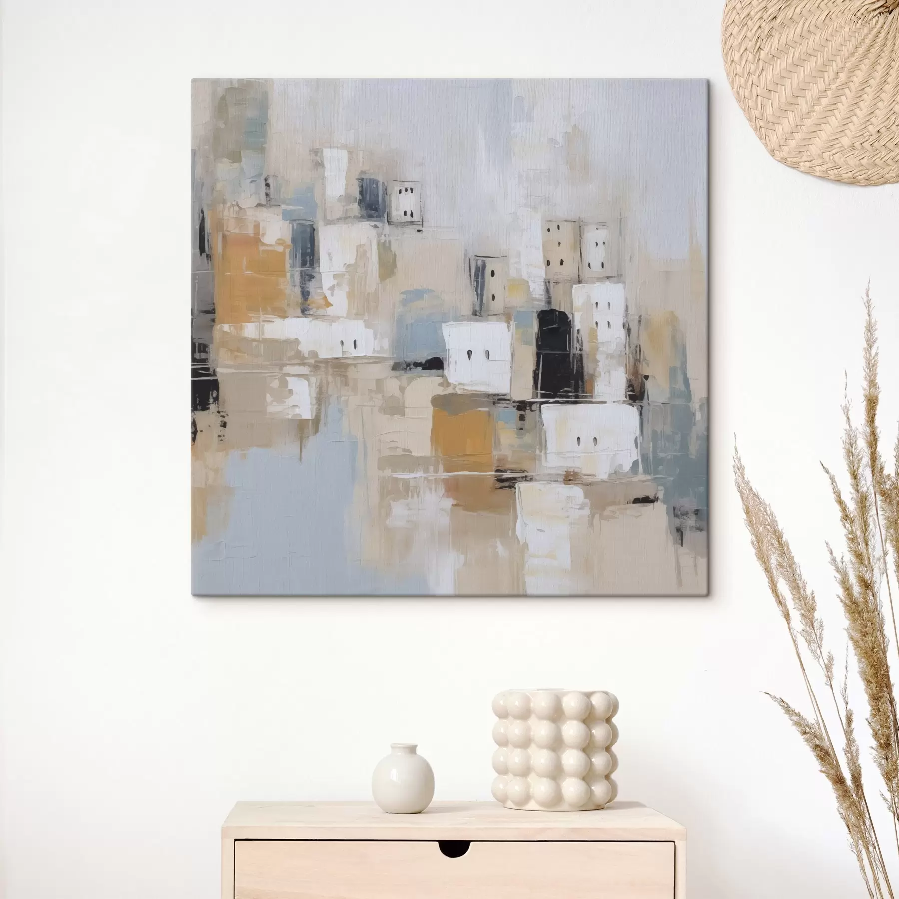 Tablouri Imitarea abstractă a picturii urbane s47242