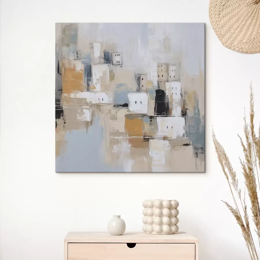 Tablouri Imitarea abstractă a picturii urbane s47242