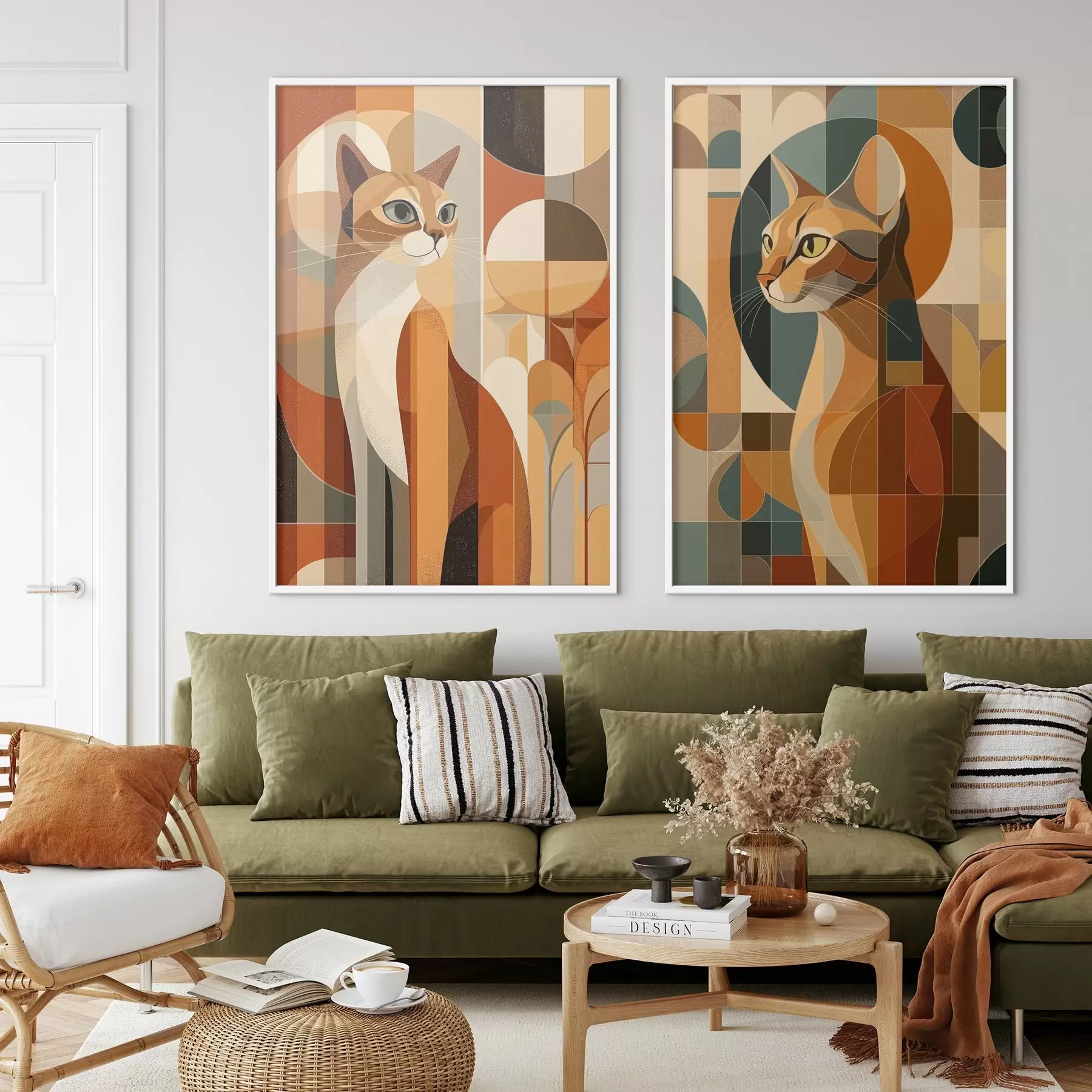 fototapet Pisici abstracte d00841