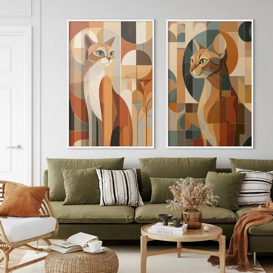 fototapet Pisici abstracte d00841