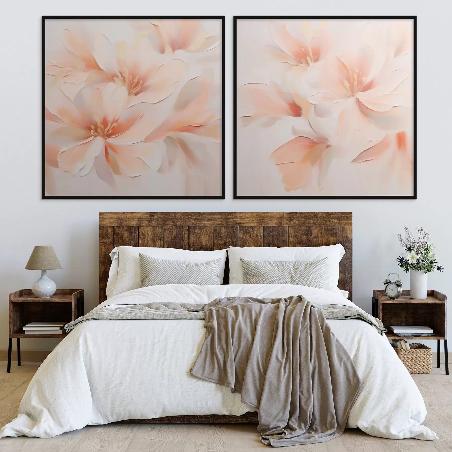 fototapet Flori delicate abstracte d00789