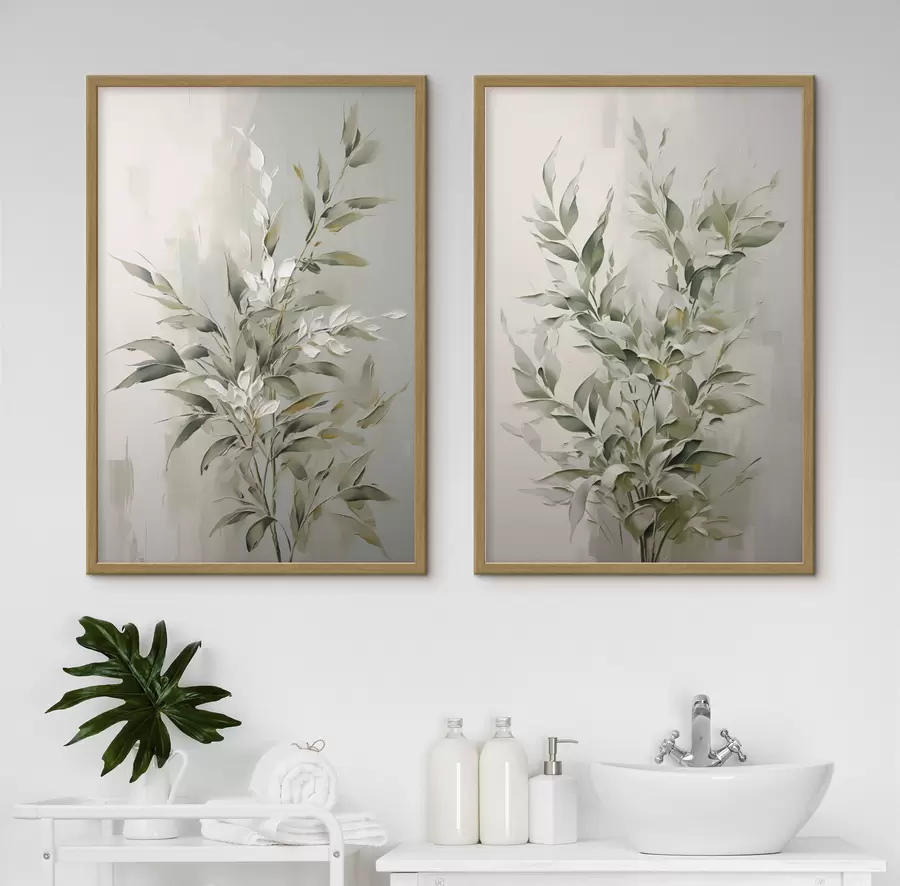 fototapet Ramuri abstracte cu frunze d00851