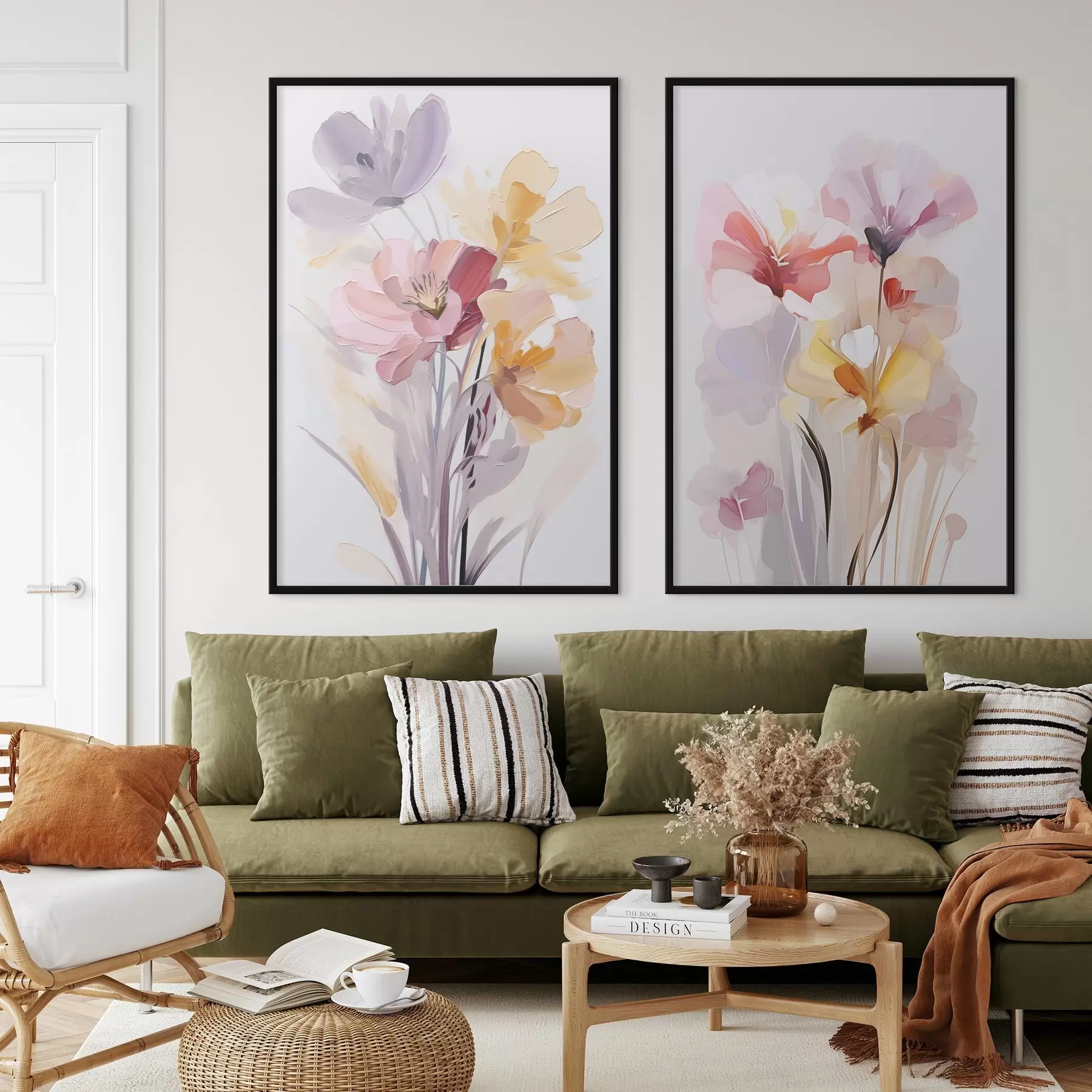 fototapet Buchet abstract de flori d00910