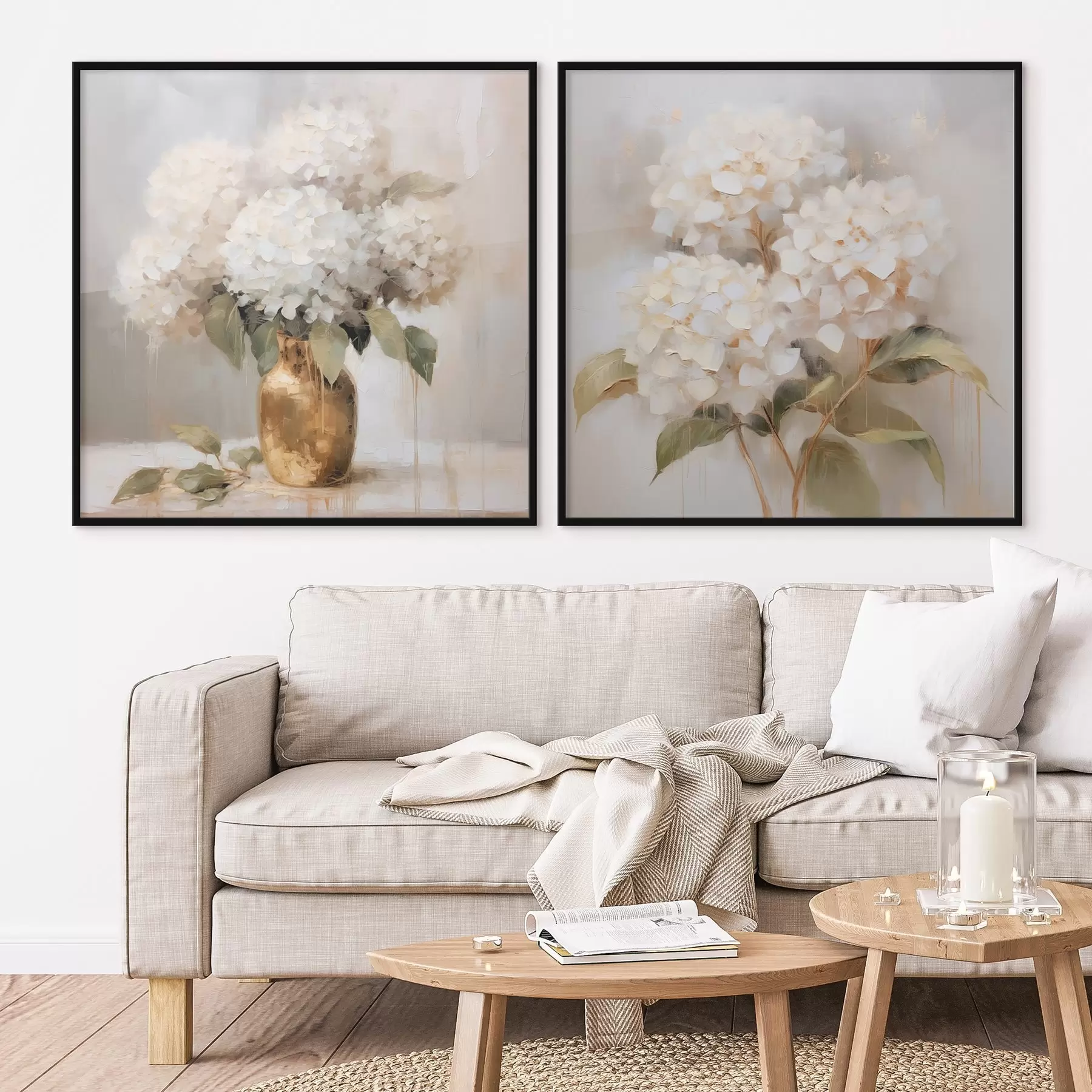 fototapet Hortensii delicate d00857