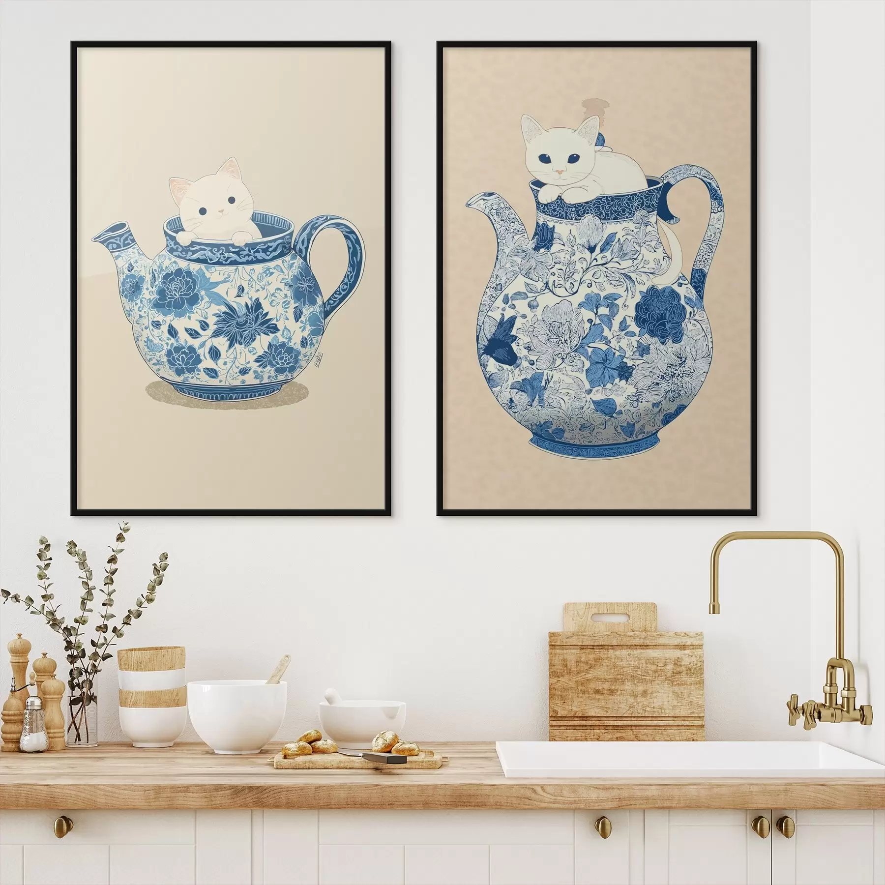 fototapet Pisica în ulcior d00920