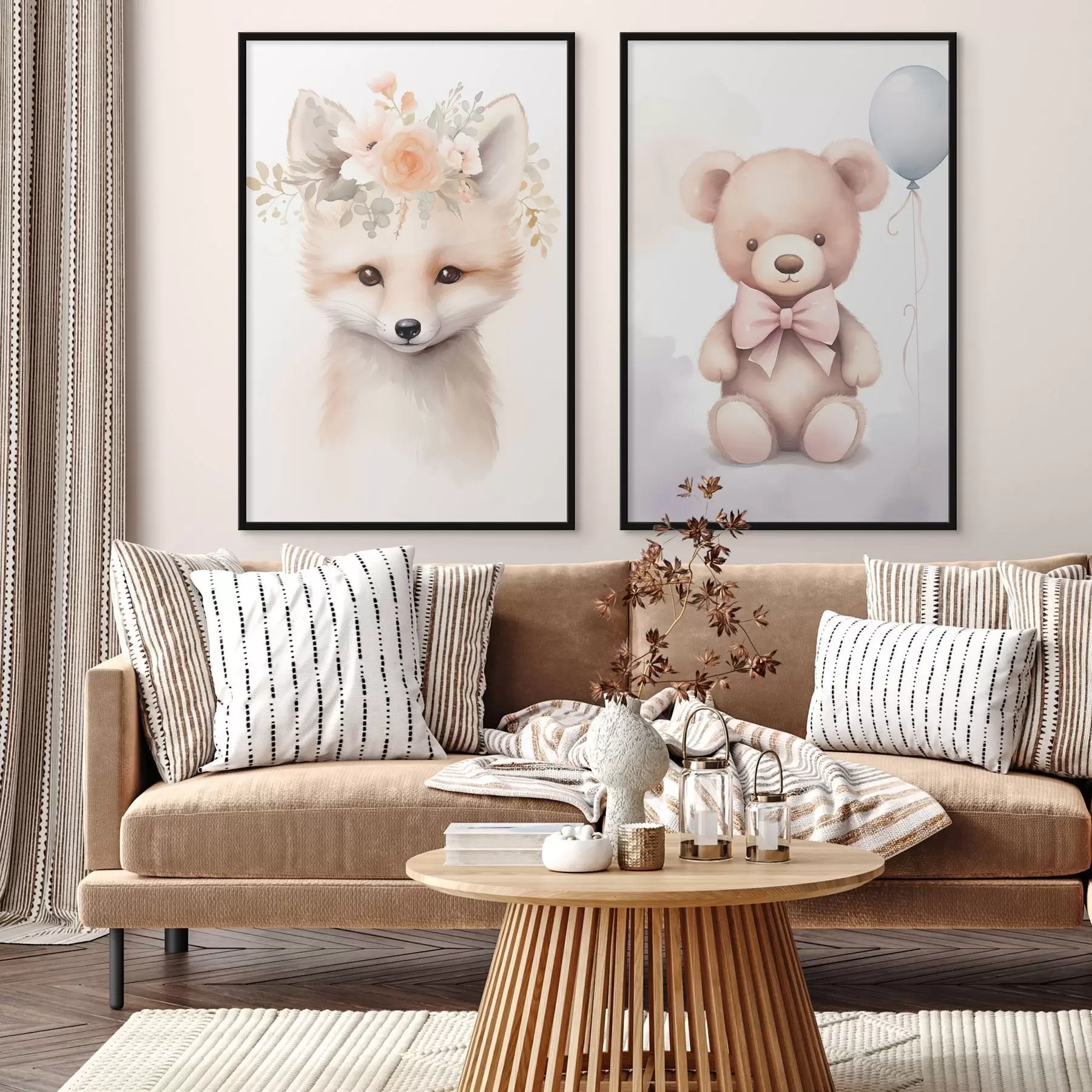 fototapet Vulpea și Ursul d00921