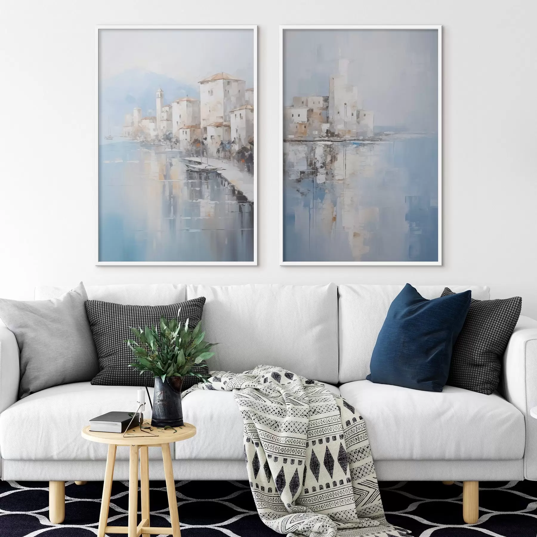 fototapet Imitarea peisajului abstract în pictură d00997