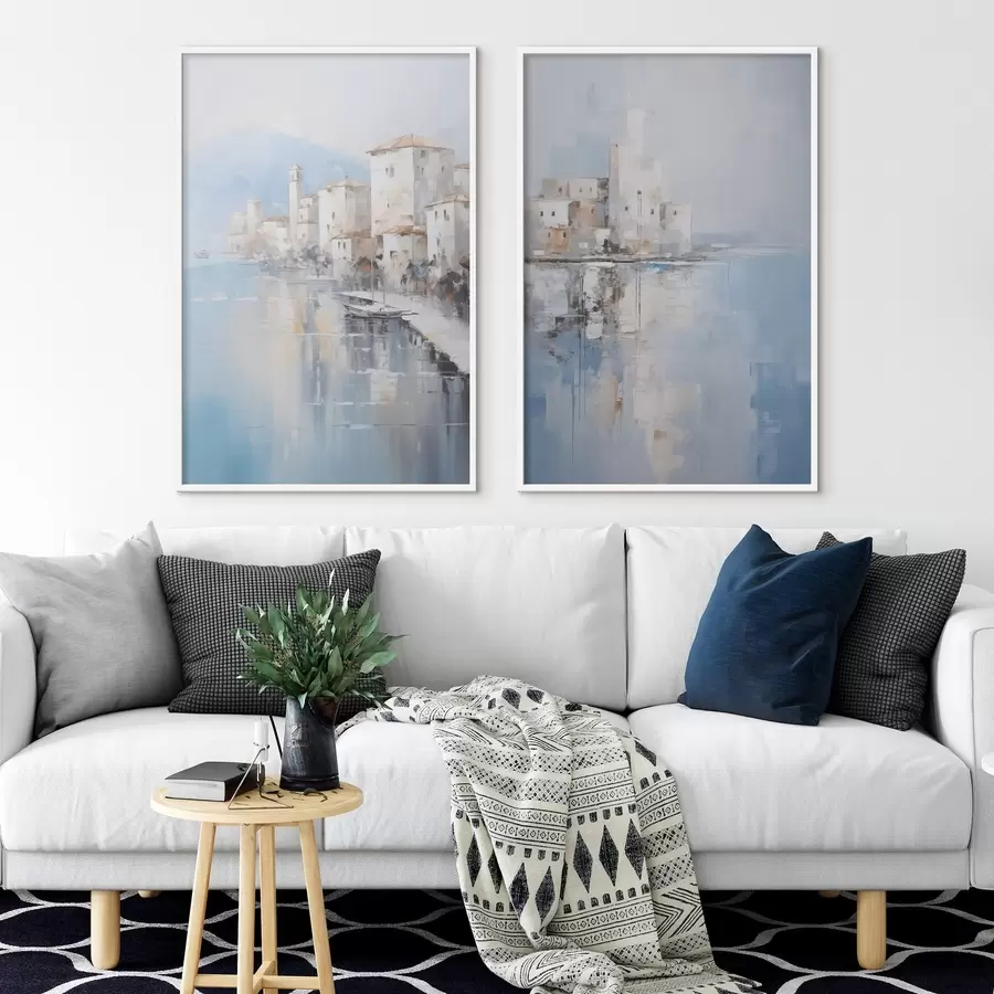 fototapet Imitarea peisajului abstract în pictură d00997