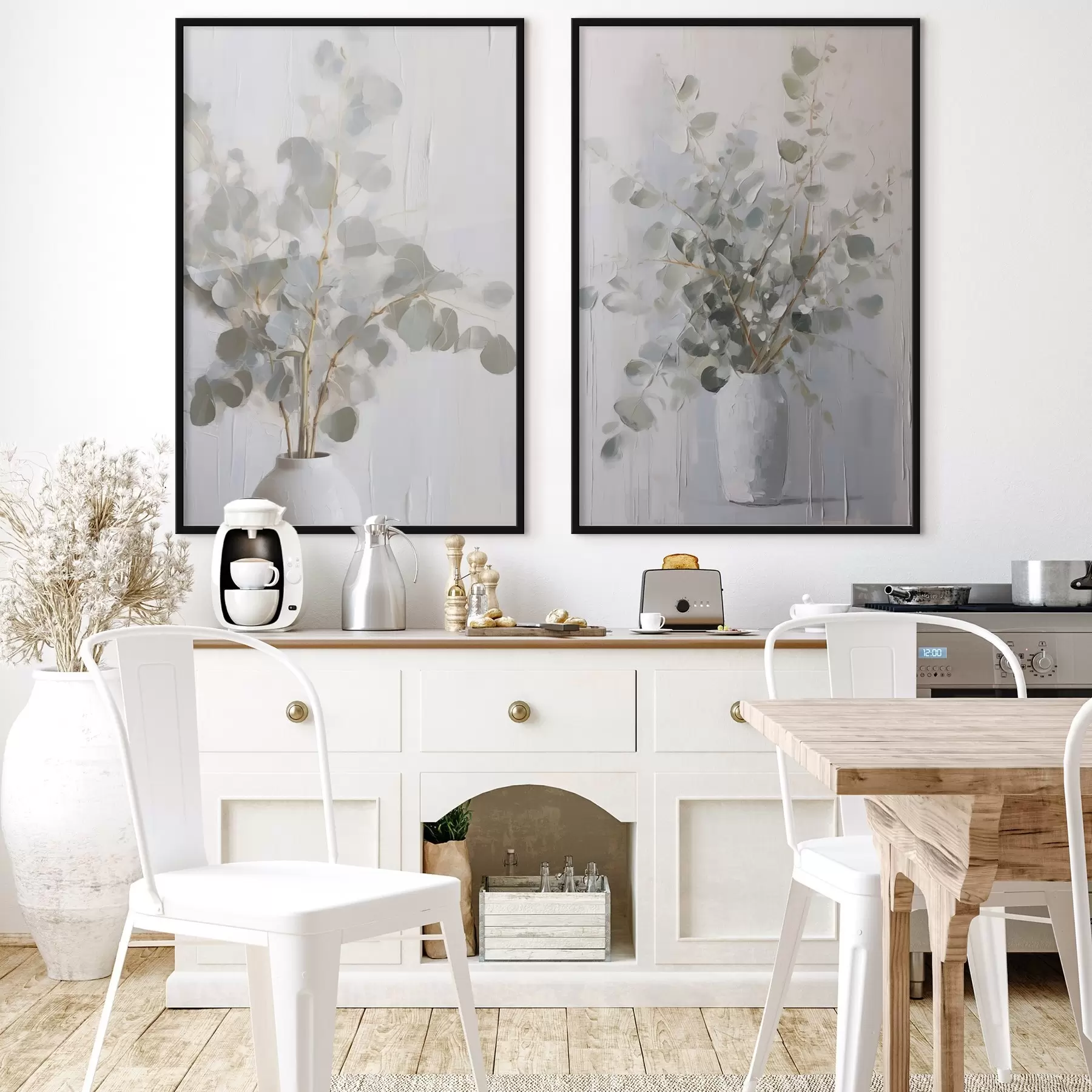 fototapet Pictură imitație cu crenguțe într-o vază d01020