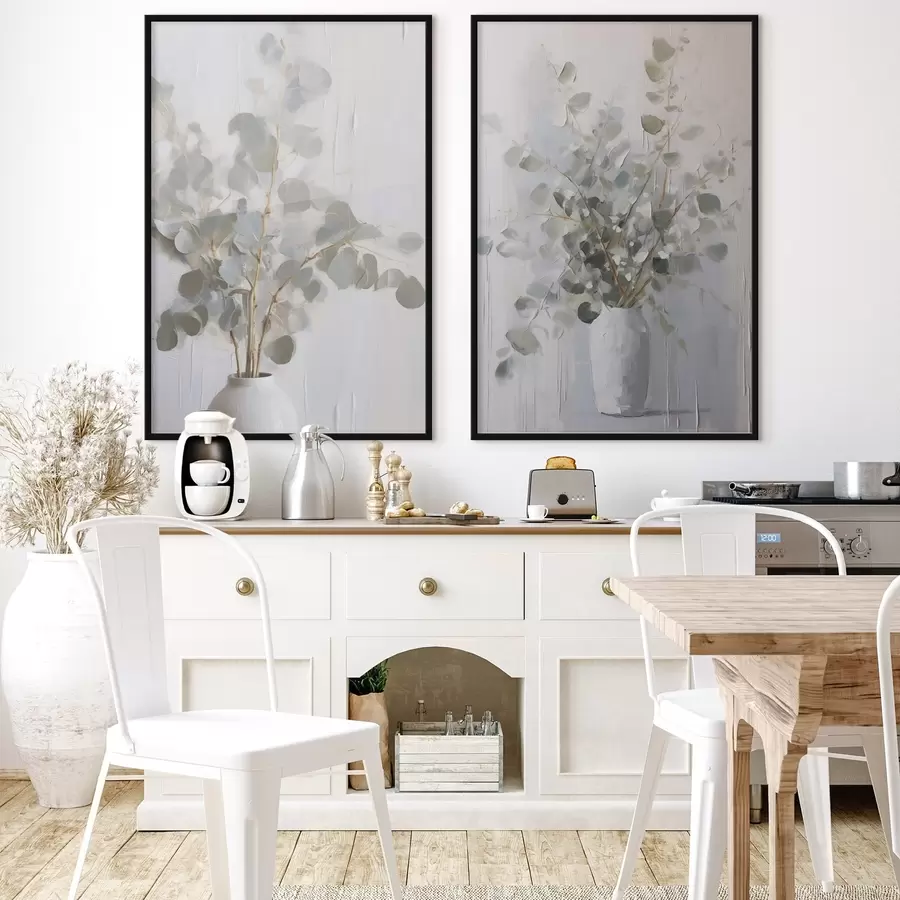 fototapet Pictură imitație cu crenguțe într-o vază d01020