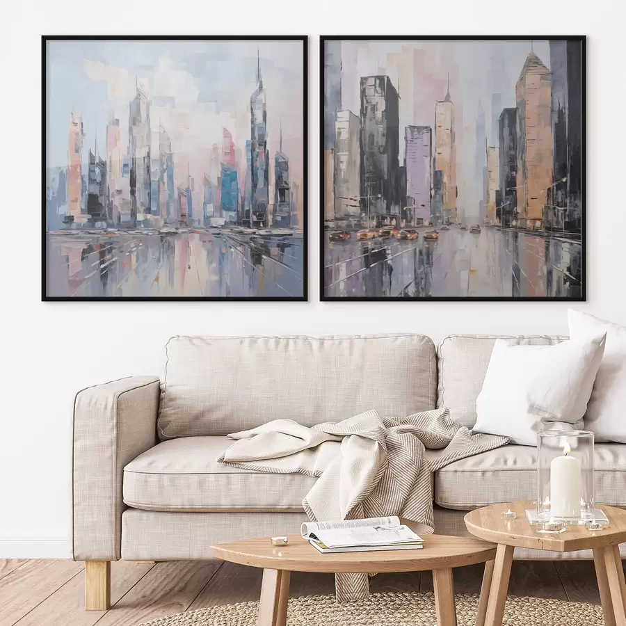 fototapet Imitarea abstractă a picturii urbane d01032