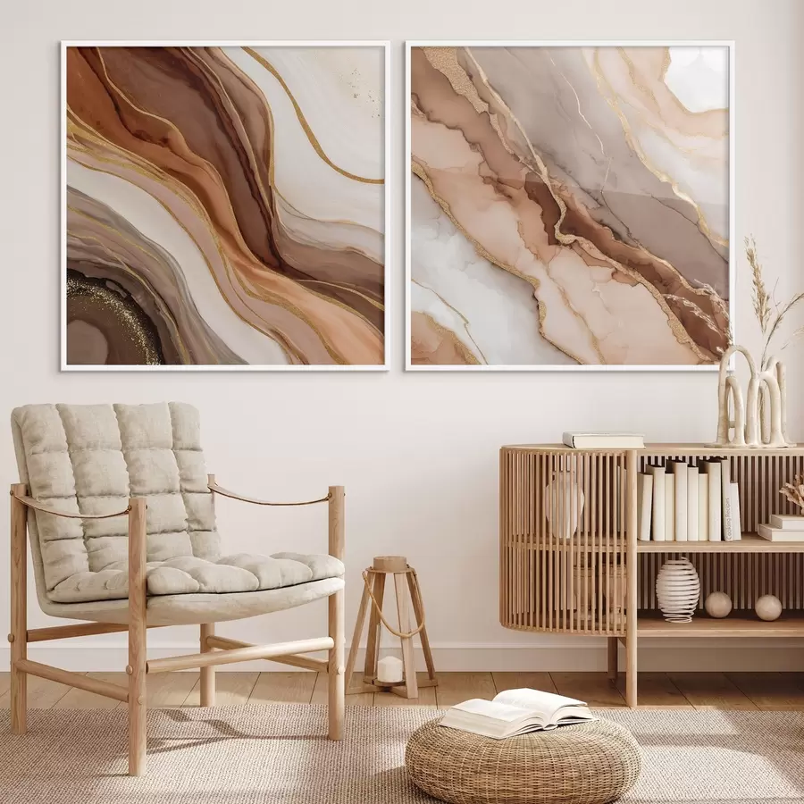 fototapet Compoziție abstractă din două părți, cu tranziții line între straturi d00982