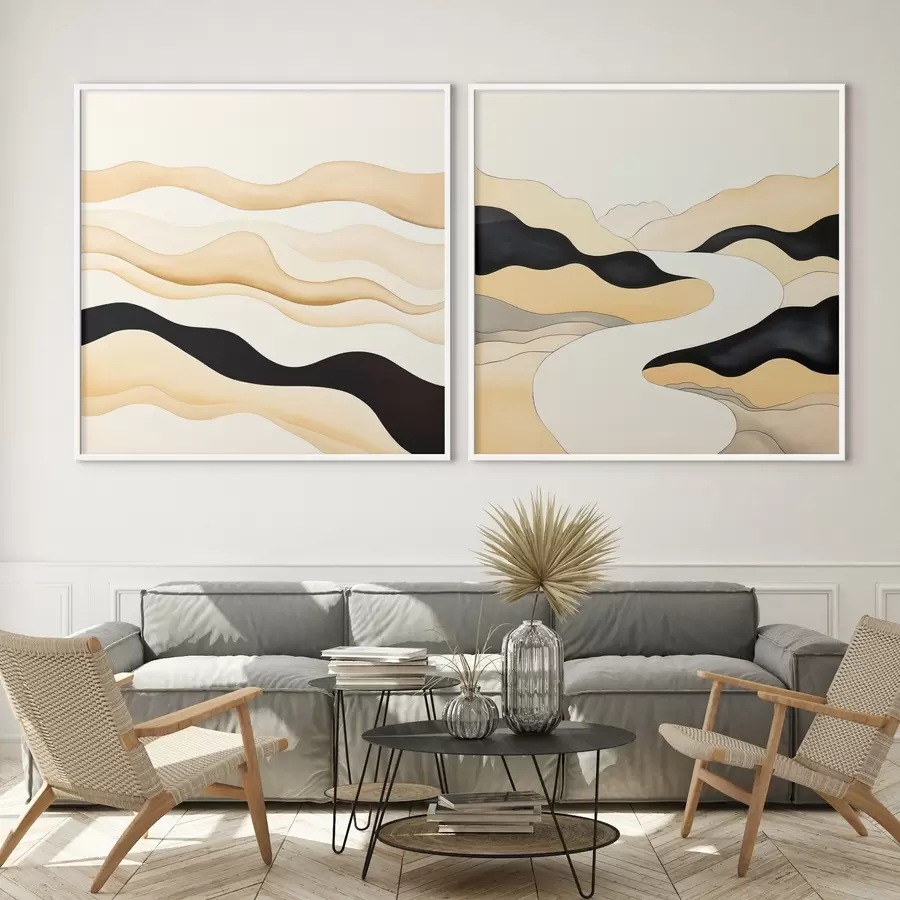 fototapet Forme abstracte inspirate de ritmurile naturii d00992