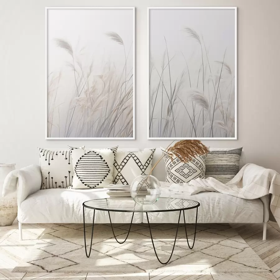 fototapet Plante delicate pe un fundal deschis d01065