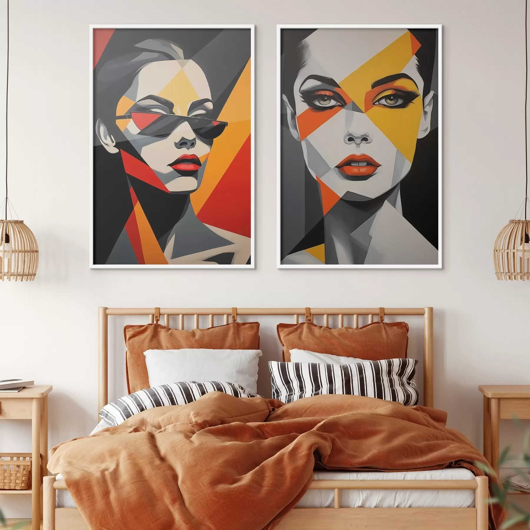 fototapet Portrete abstracte d01077