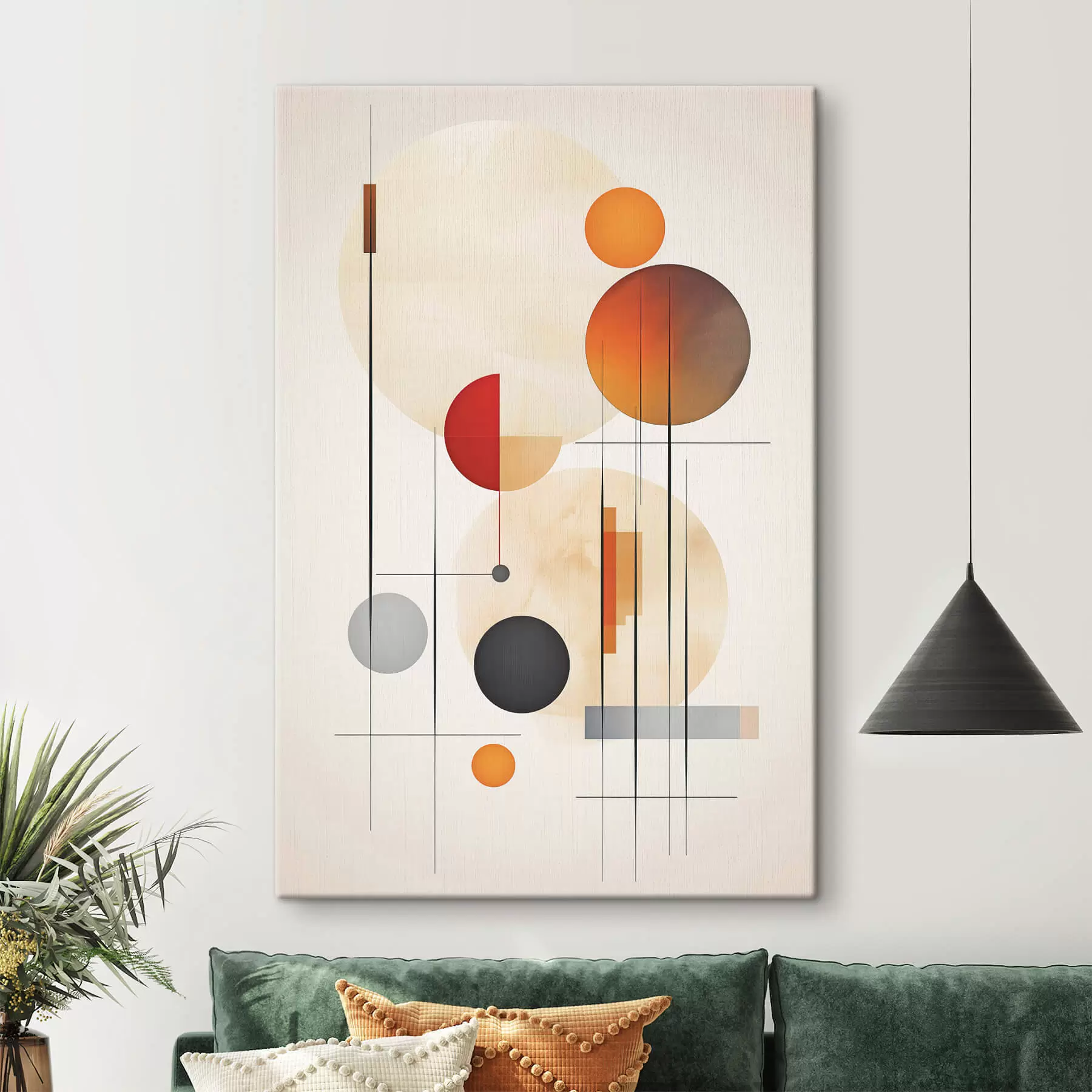 Tablouri Abstracție geometrică cu sfere s46976