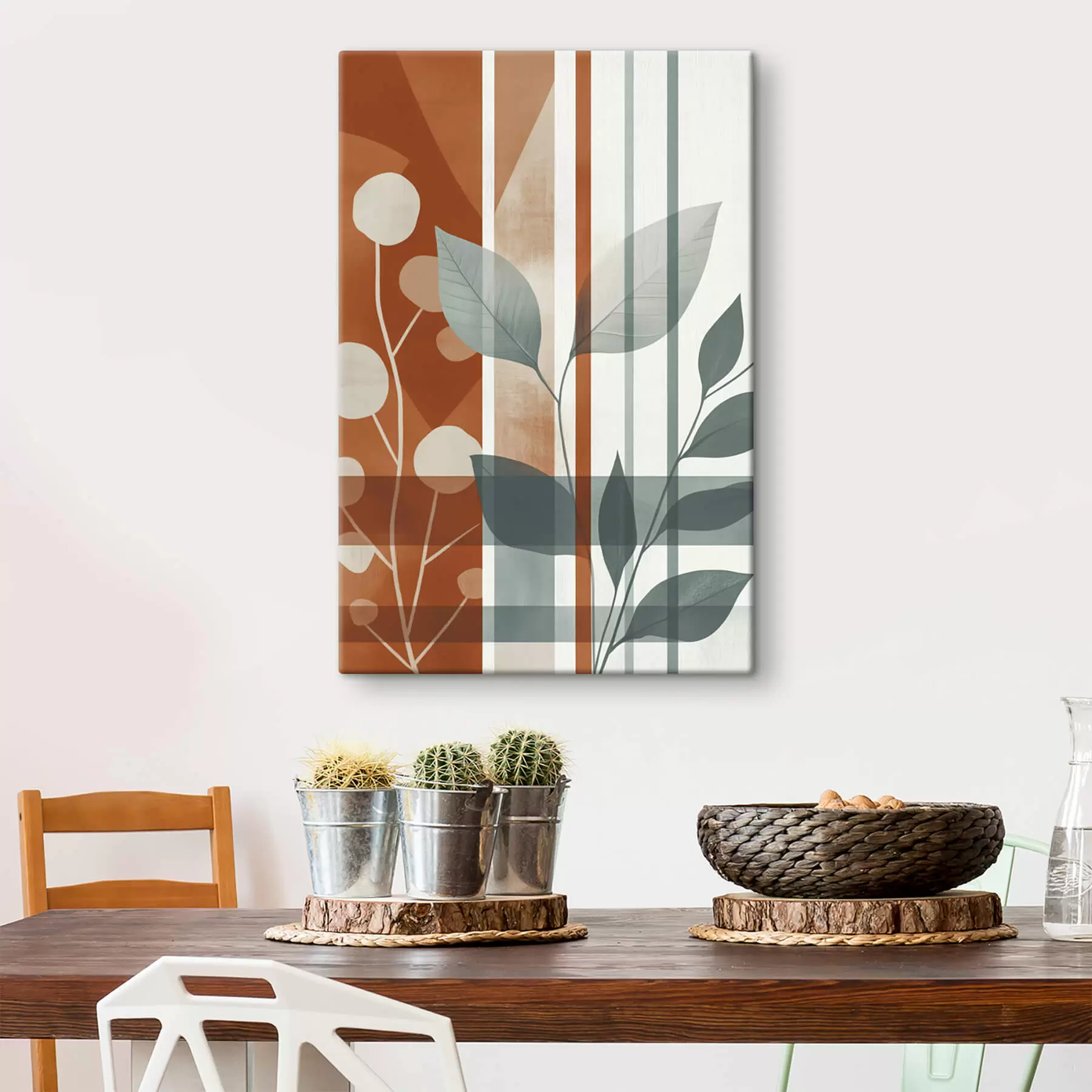 Tablouri Abstracție cu ramuri de frunze s47248