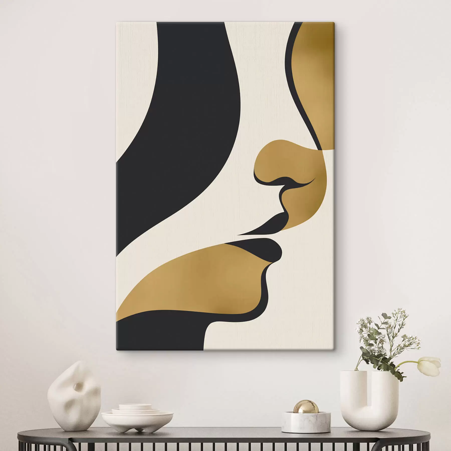 Tablouri Silueta abstractă a unui chip s47251