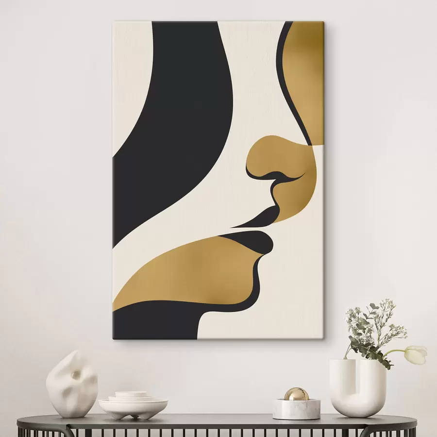 Tablouri Silueta abstractă a unui chip s47251