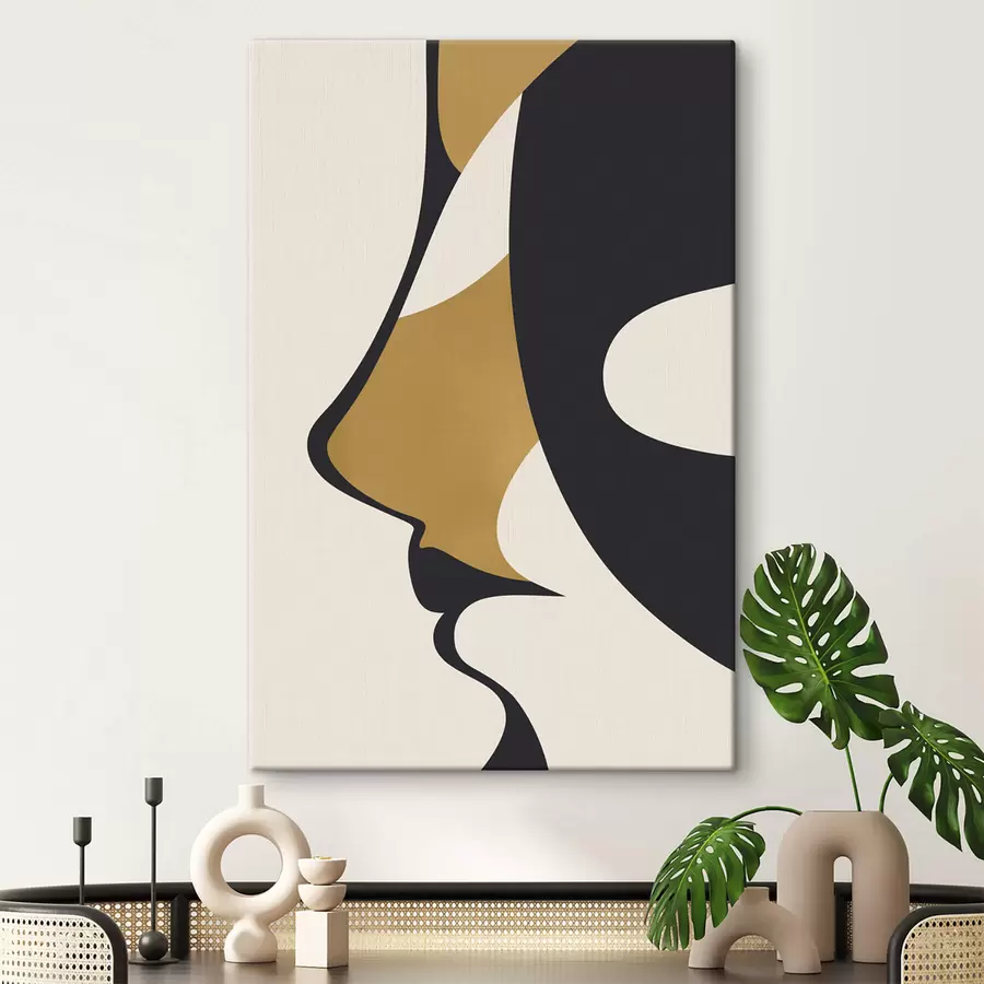 Tablouri Silueta abstractă a unui chip s47252