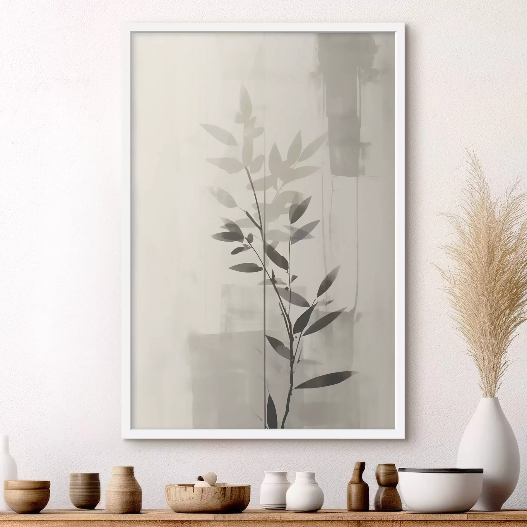 fototapet Ramuri abstracte cu frunze f47102