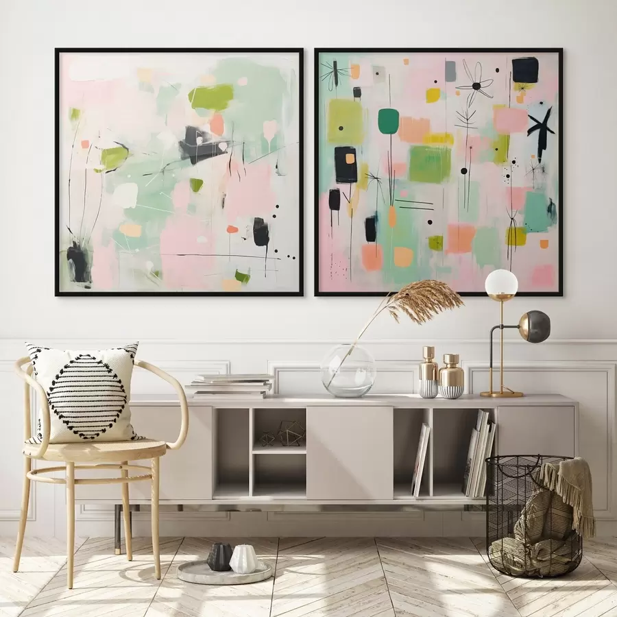 fototapet Motivele florale în stil modern d00900