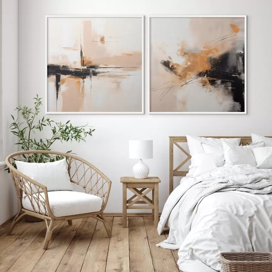 fototapet Geometrie și expresie în stilul picturii în ulei d00901