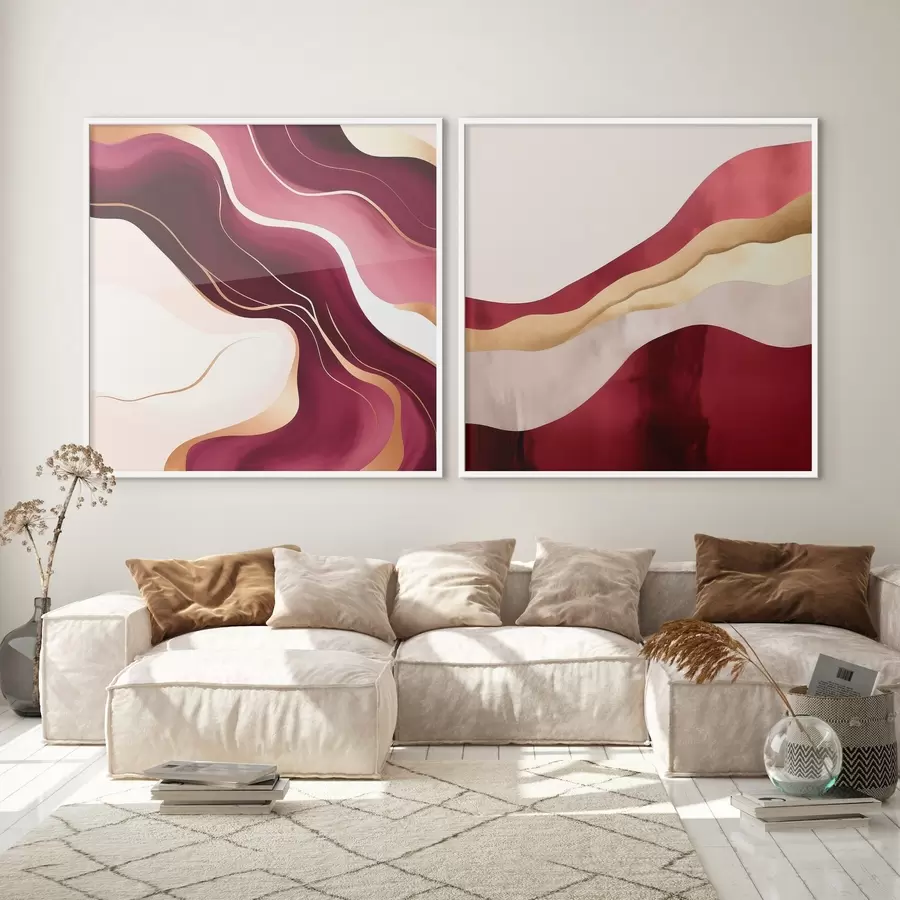 fototapet Abstracție ondulată, nuanțe bogate d00903