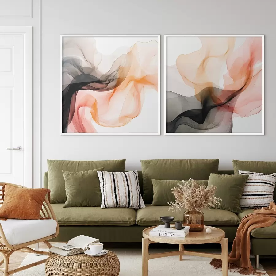 fototapet Energia portocaliului și a negrului d00904