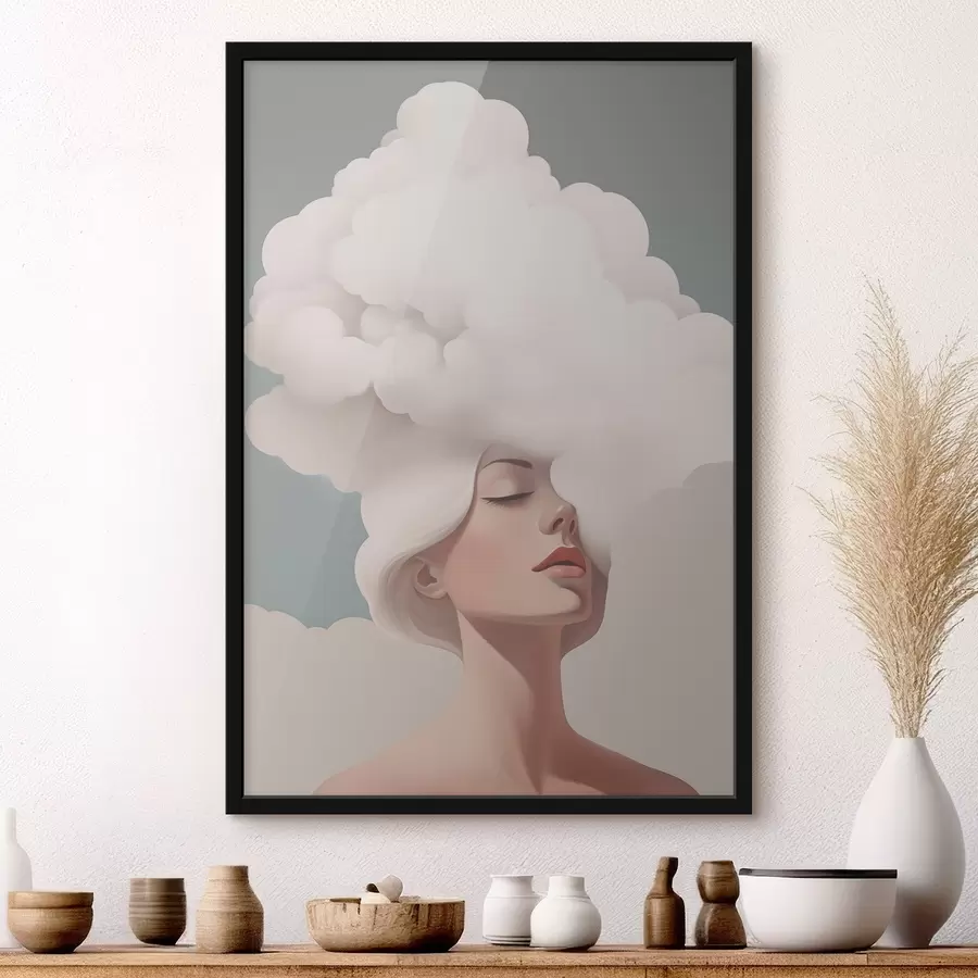 fototapet Fata și norul f47338