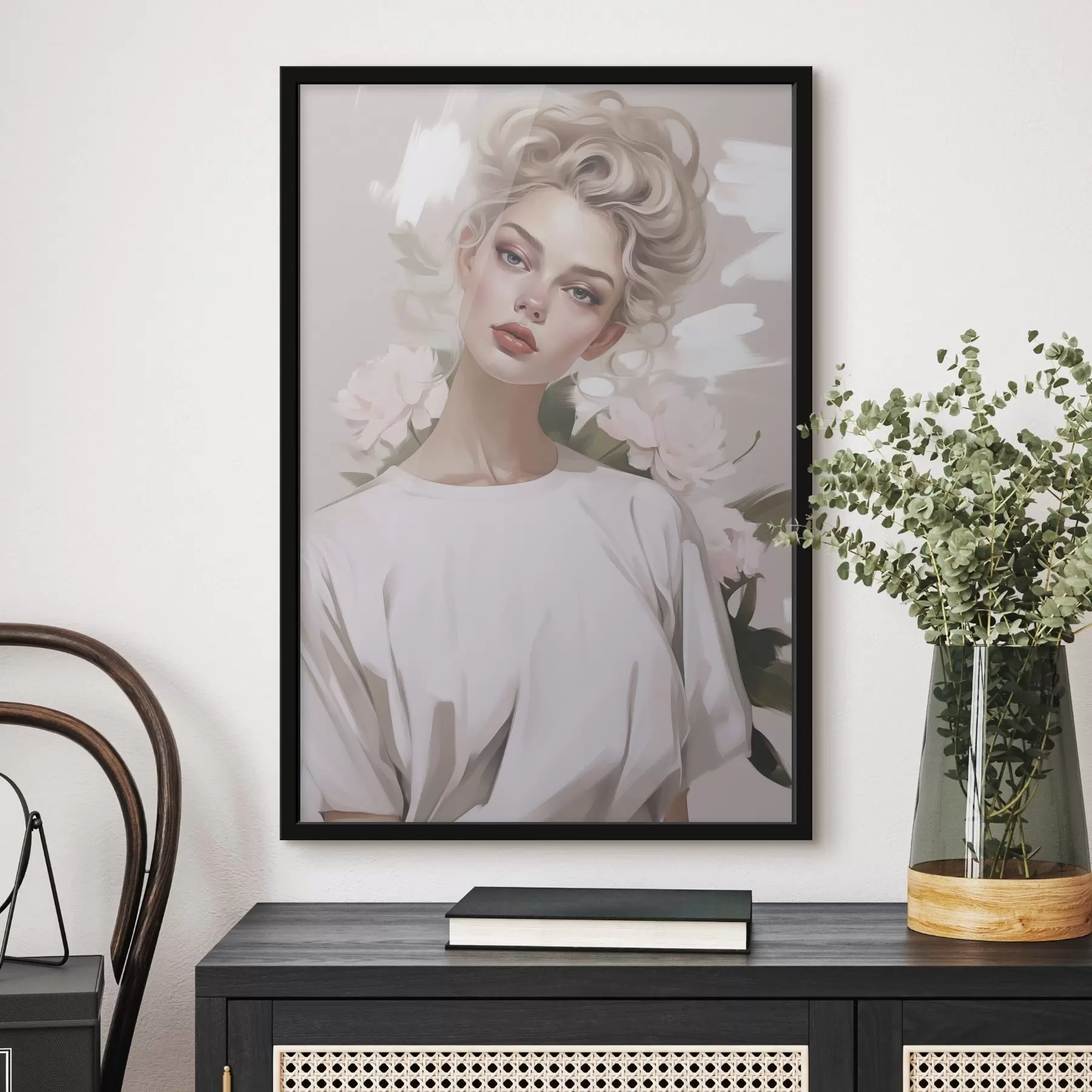 fototapet Portretul unei fete în tricou f47340