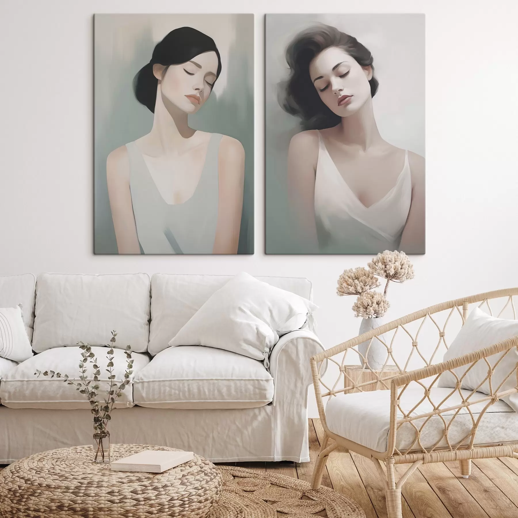 Tablouri O fată cu ochii închiși m01188