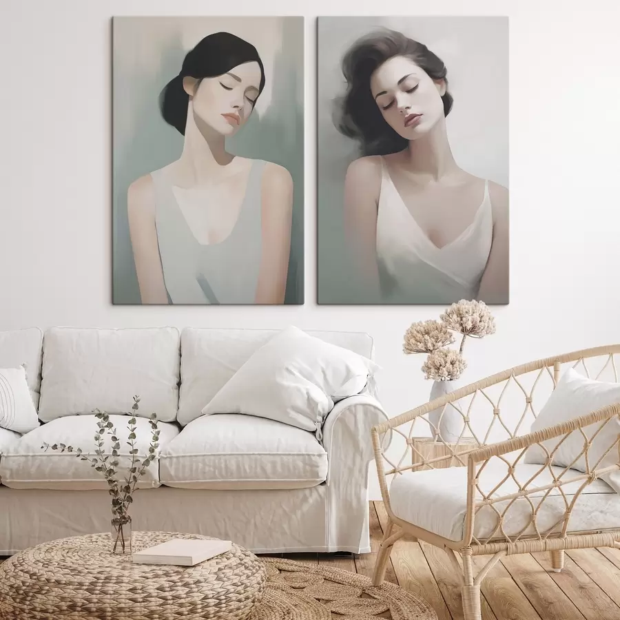 Tablouri O fată cu ochii închiși m01188