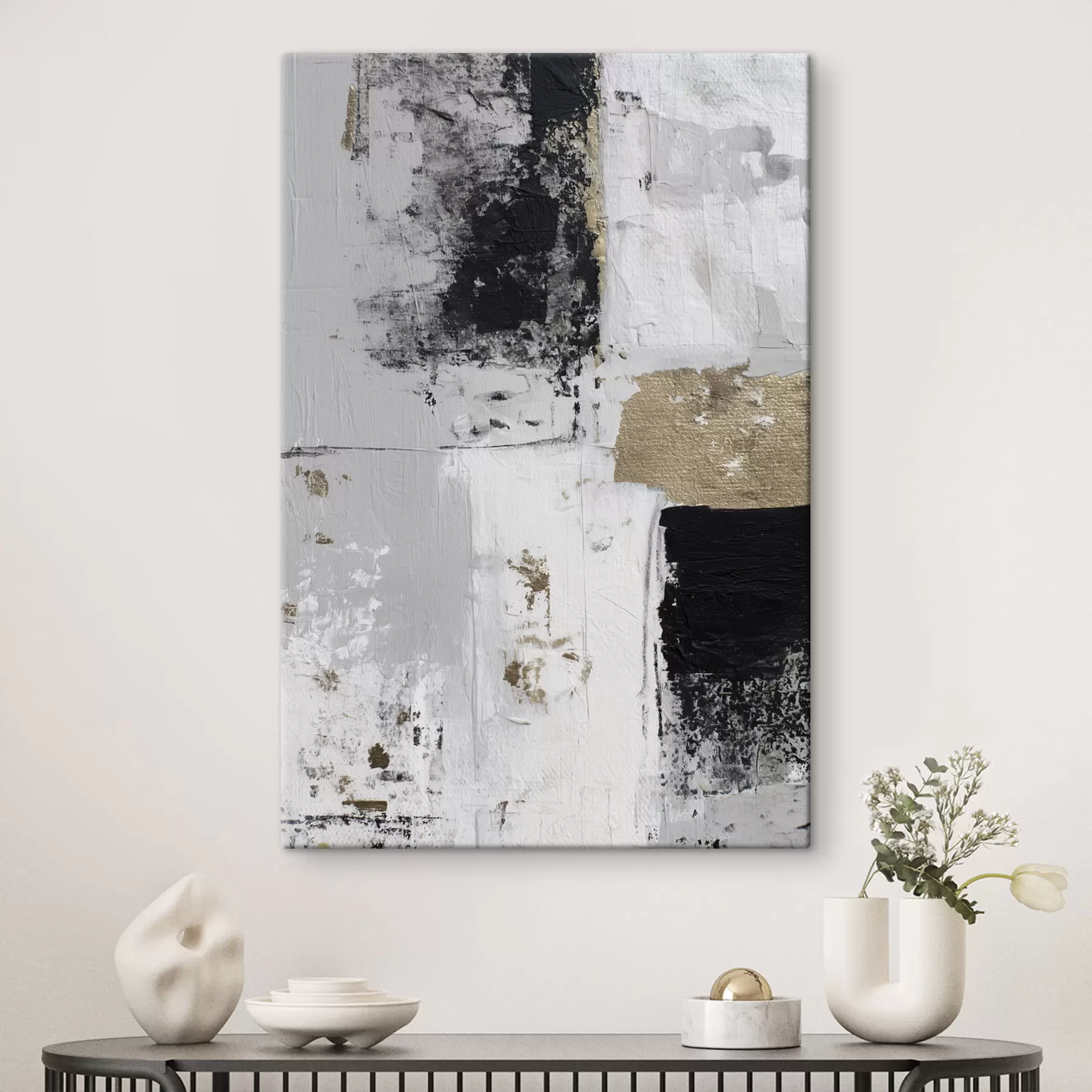 Tablouri abstracție contemporană în culori contrastante s47134