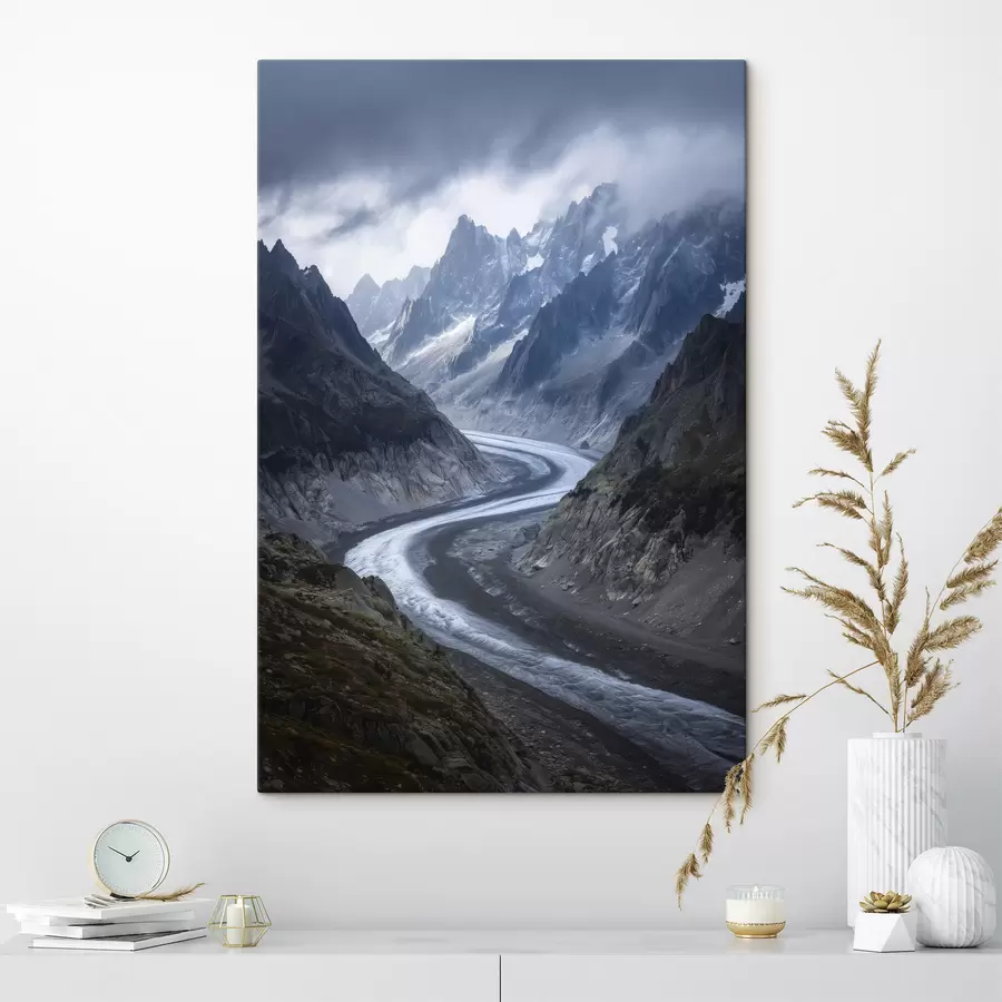 Tablouri peisaj montan cu nori s47142