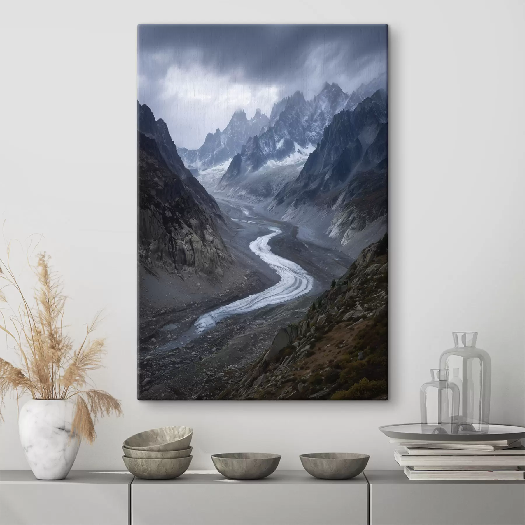 Tablouri peisaj montan cu nori s47143