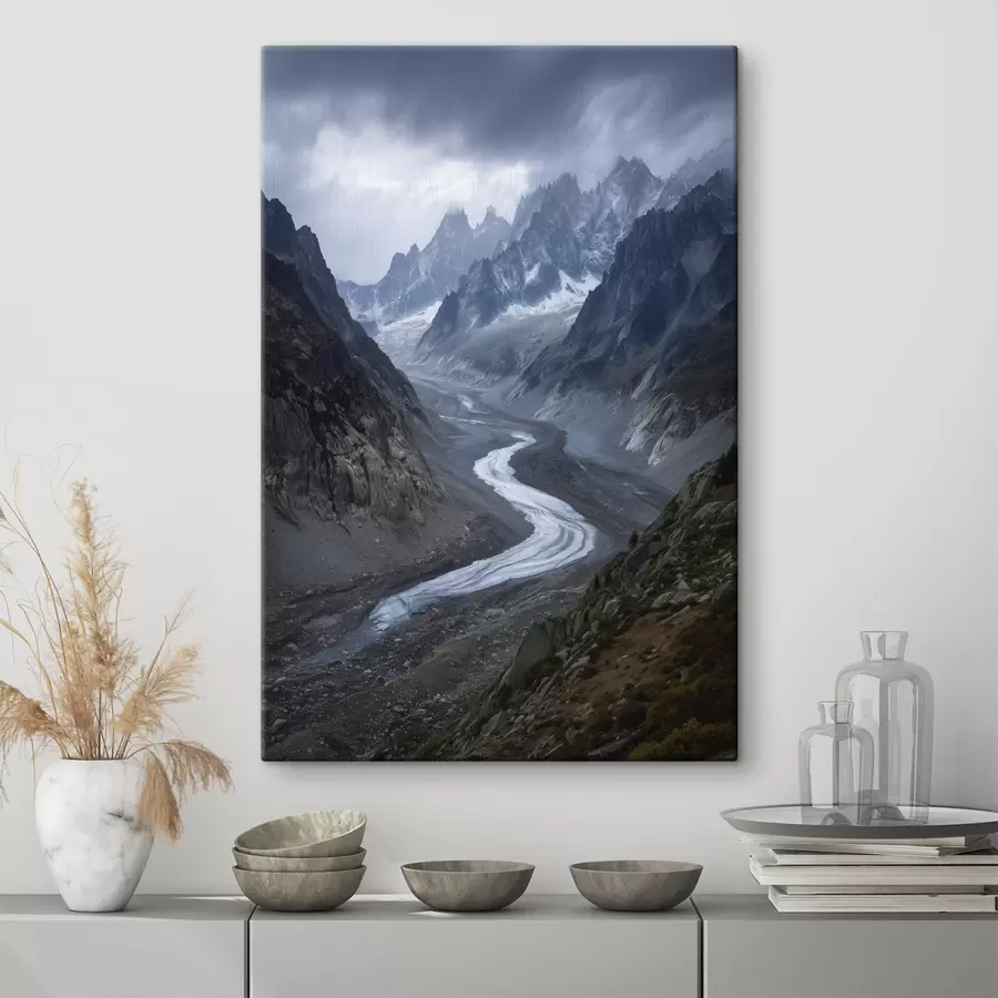 Tablouri peisaj montan cu nori s47143