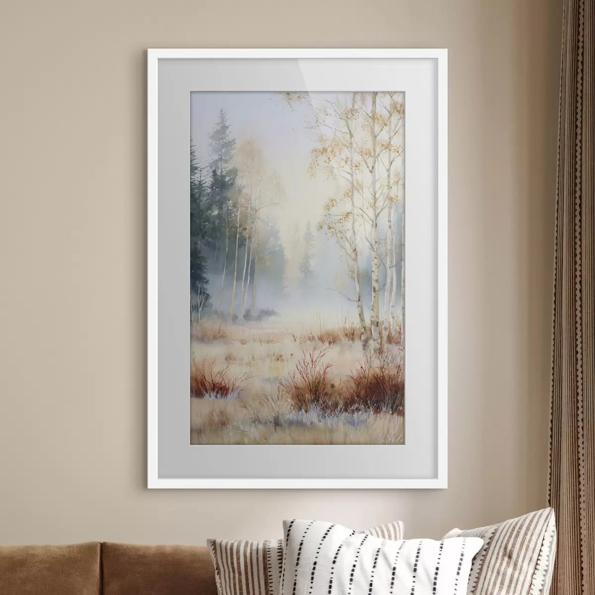 Poster peisaj primele înghețuri în pădure f47130