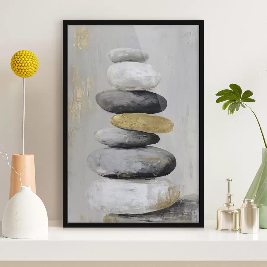 fototapet pietre mari în stilul picturii f47236