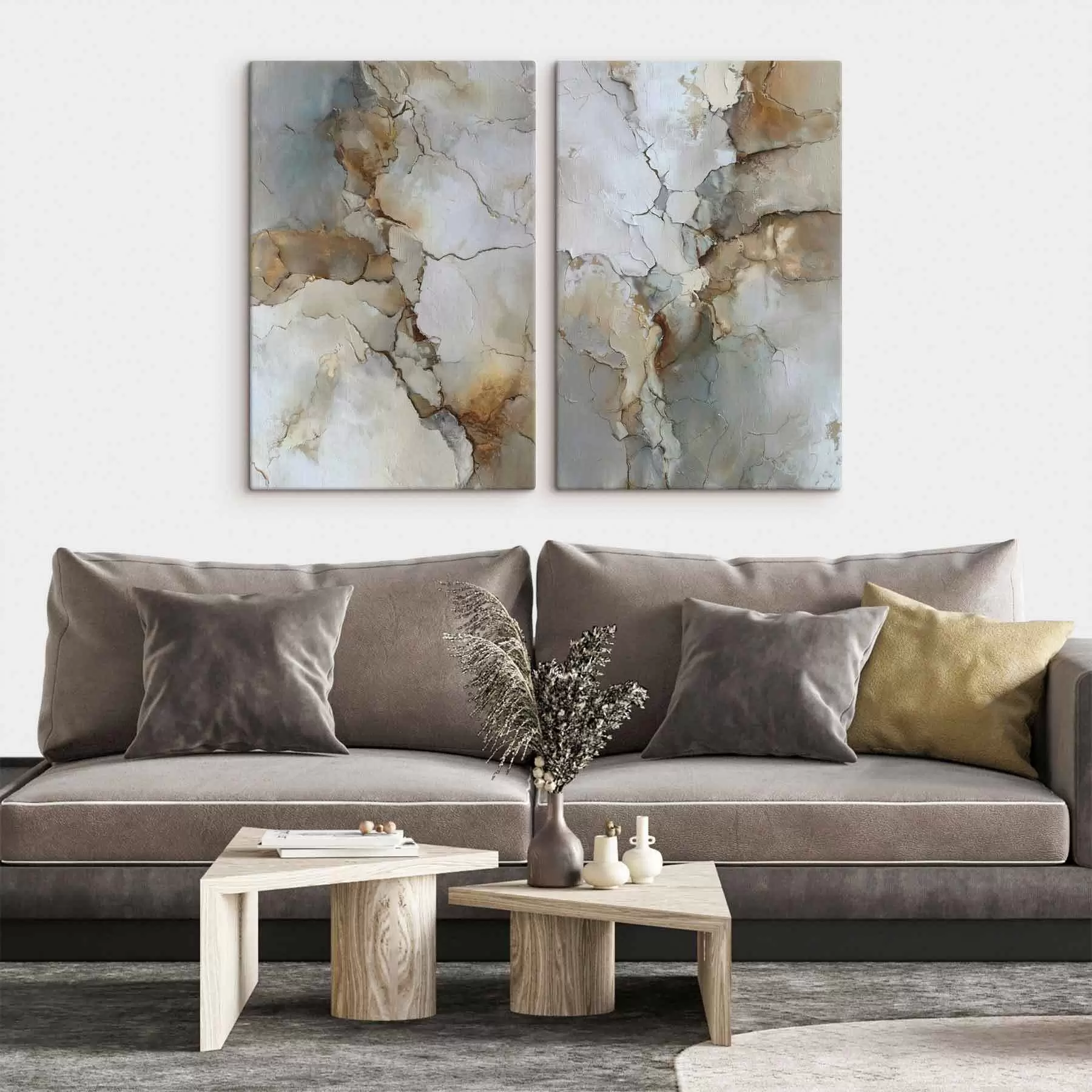 Tablouri imitație de textură abstractă cu crăpături m01169