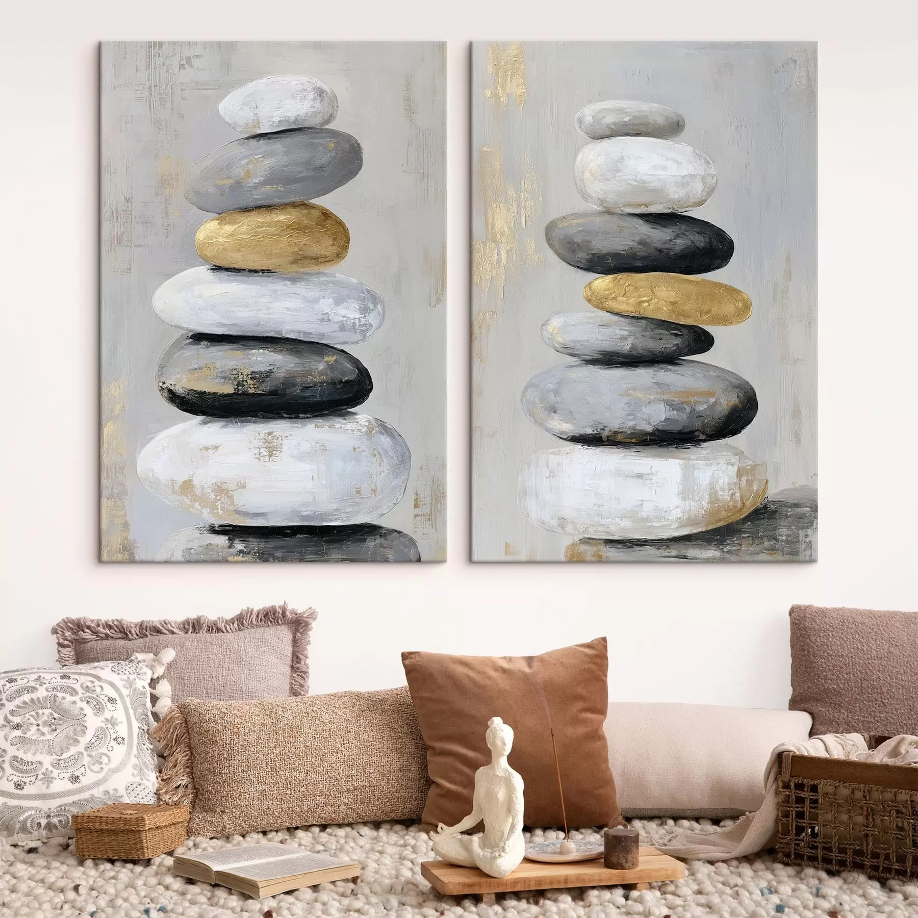 Tablouri pietre mari în stilul picturii m01181