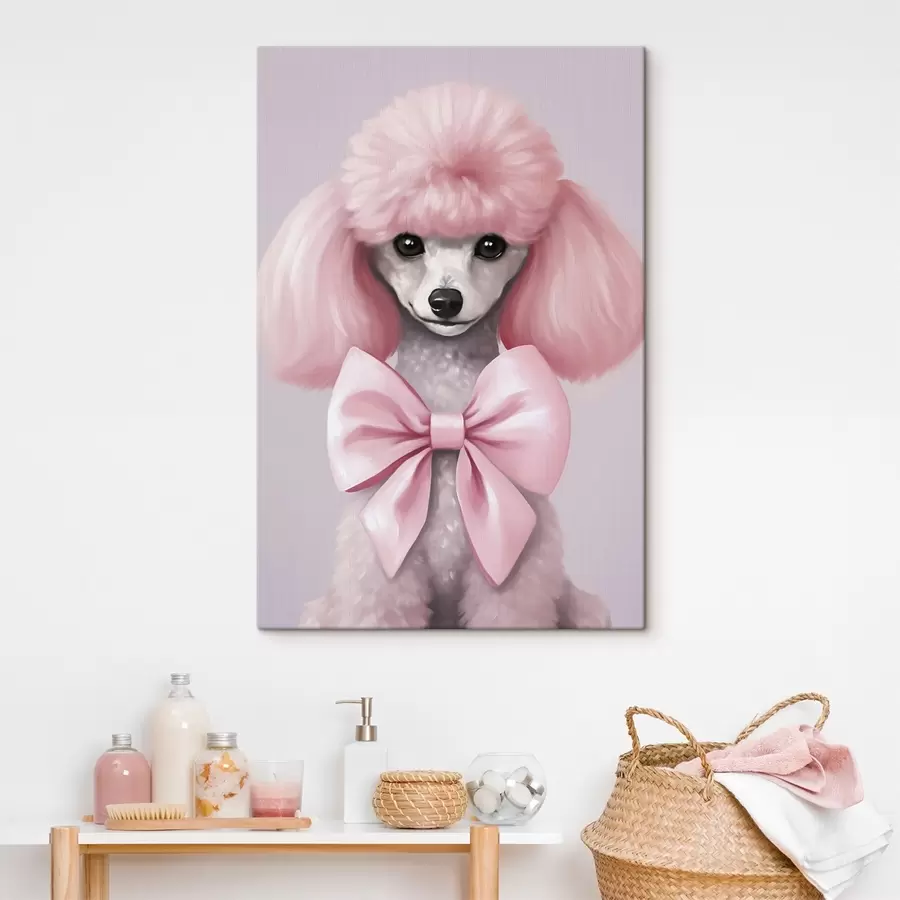 Tablouri Pudel cu fundă s47412