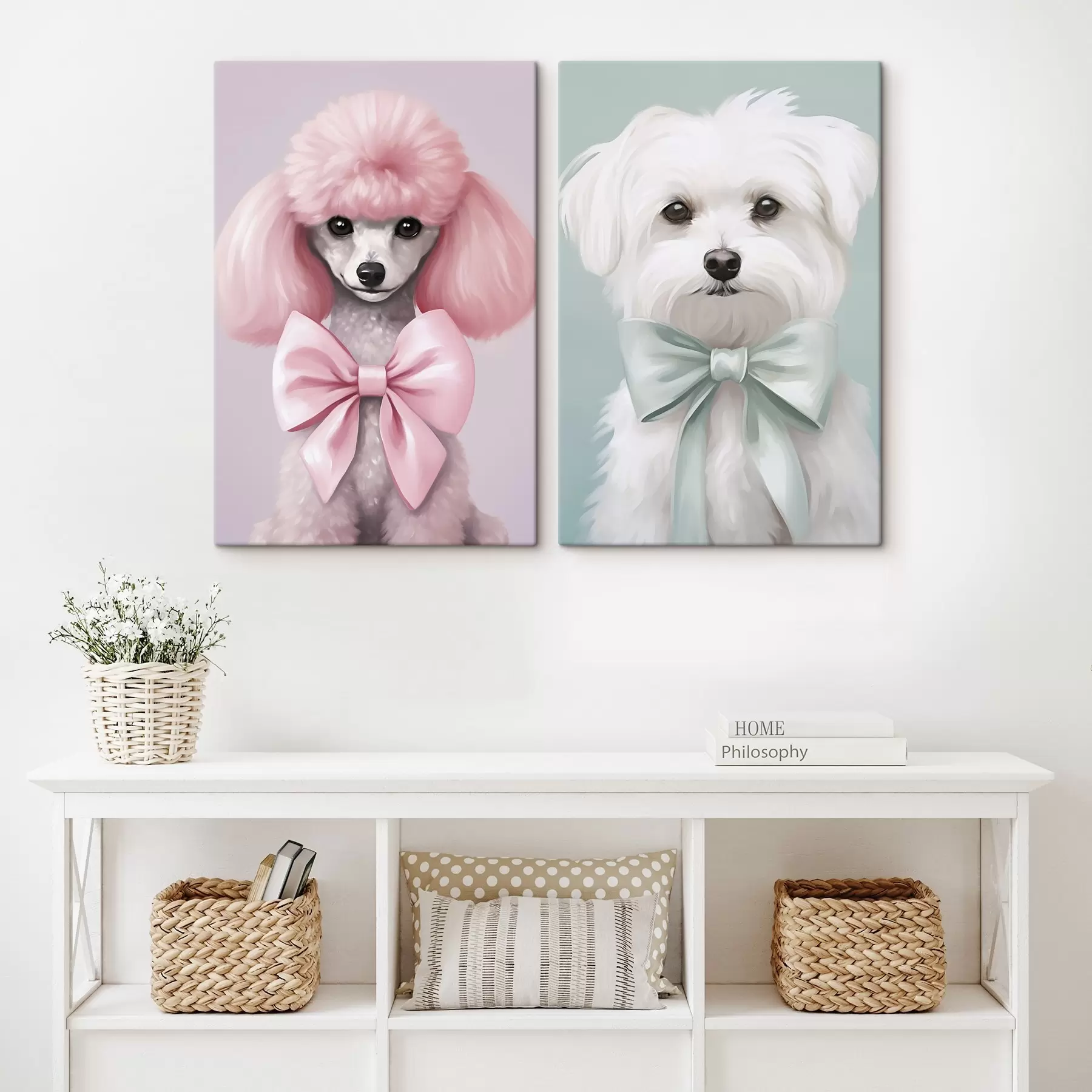 Tablouri Câine cu fundă m01193