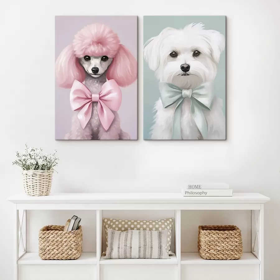 Tablouri Câine cu fundă m01193